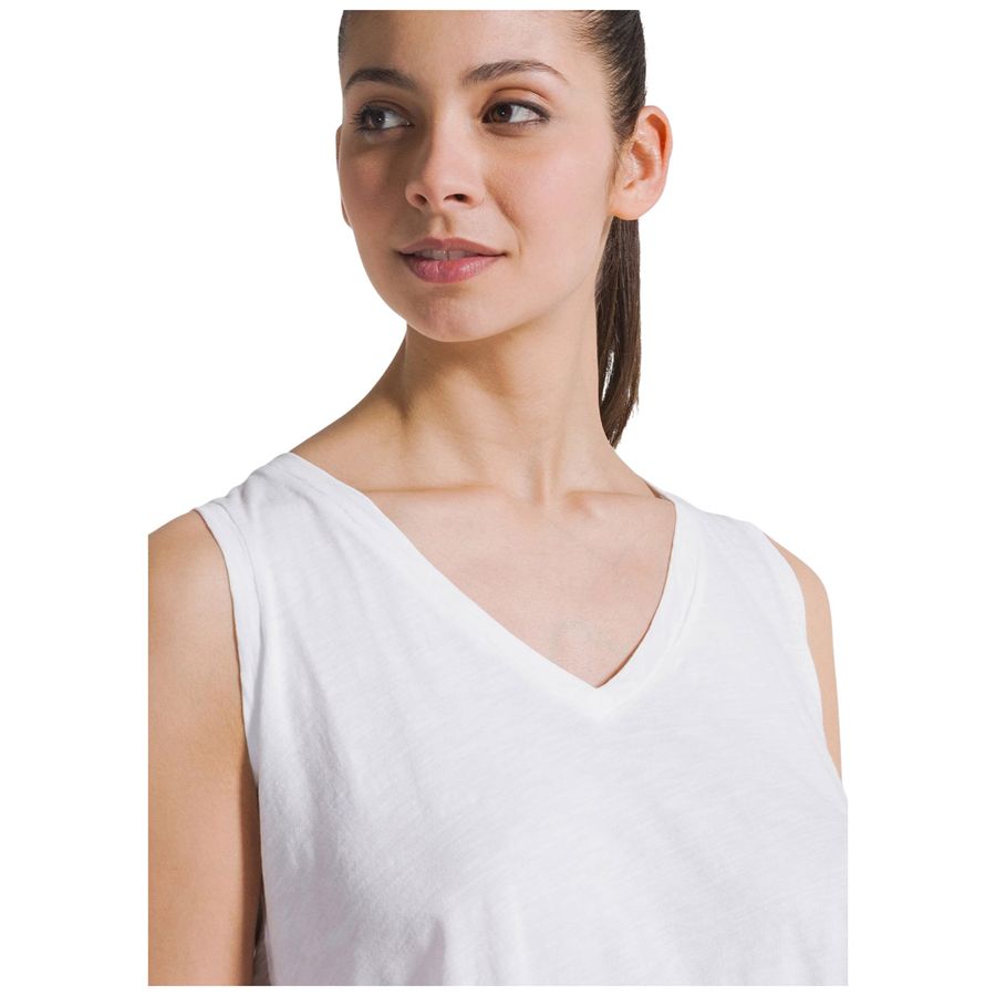 Top fluido in jersey fiammato bianco da donna Deha | D4251010001